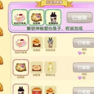 免费的手游攻略学习之 兔克的餐厅菜谱都有啥？