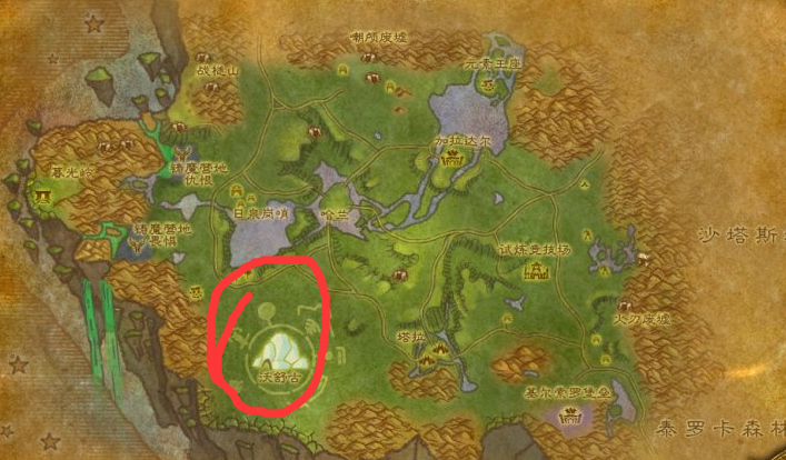 wow魔兽世界怀旧服探索纳格兰成就灵魂平原位置坐标