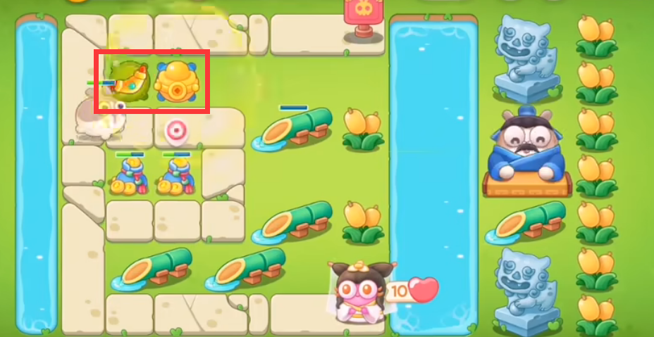 保卫萝卜4白萝卜传奇第55关图文通关攻略流程