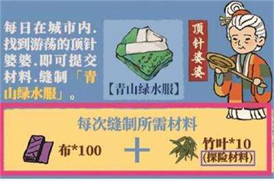江南百景图青山绿水服怎么制作-青山绿水服制作攻略