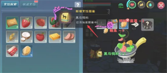 创造与魔法黑马饲料配方一览-创造与魔法黑马饲料配方分享