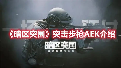 暗区突围最新突击步枪AEK好不好-暗区突围突击步枪AEK的详细内容介绍
