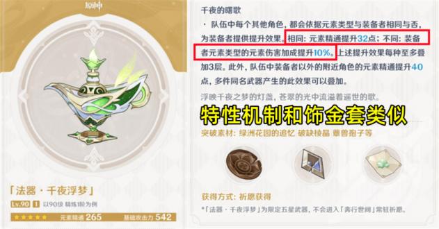 原神千夜浮梦值不值得抽-千夜浮梦90级属性强度适用角色详细介绍