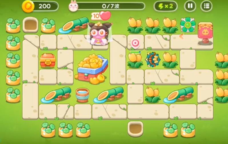 保卫萝卜4白萝卜传奇第56关图文通关攻略解析