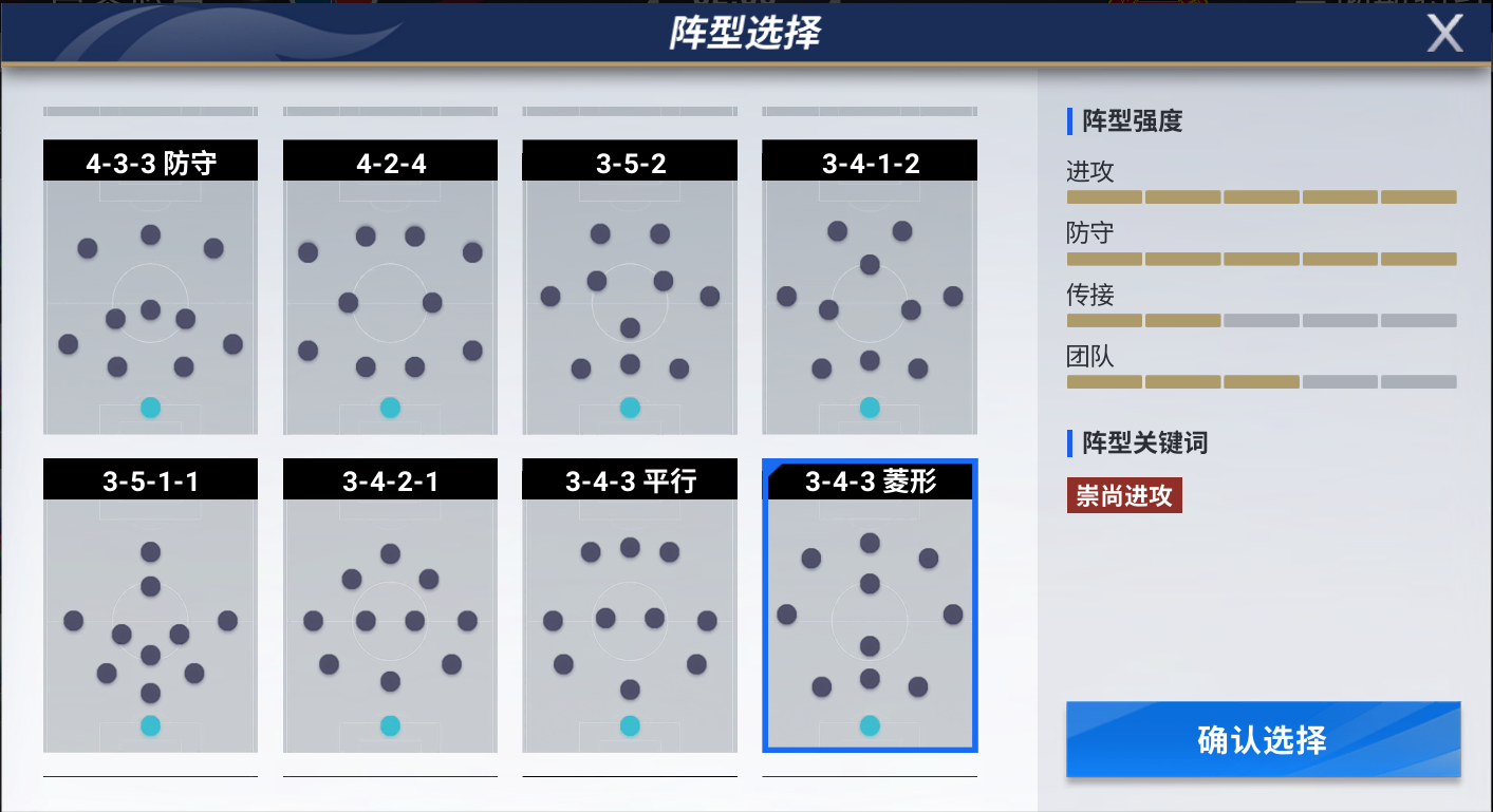 排兵布阵酣战经理排位赛！《绿茵信仰》强力阵型推荐！