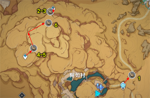 原神圣金虫采集路线图一览 圣金虫分布图