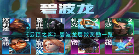 云顶之弈碧波龙层数奖励有什么 碧波龙层数奖励一览