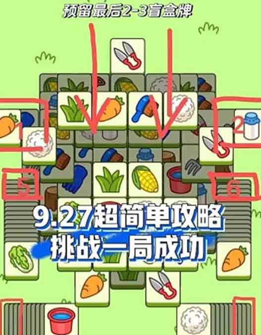 羊了个羊9月27日每日一关通关流程-9.27关卡攻略