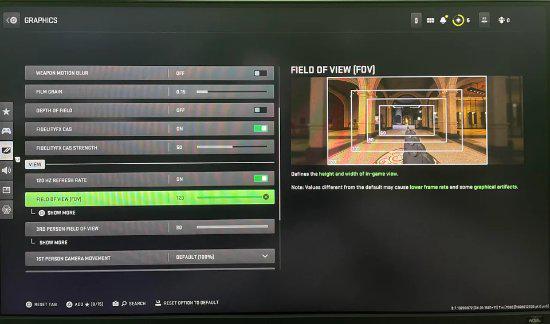 玩家很满意 COD战区2可以调到FOV！